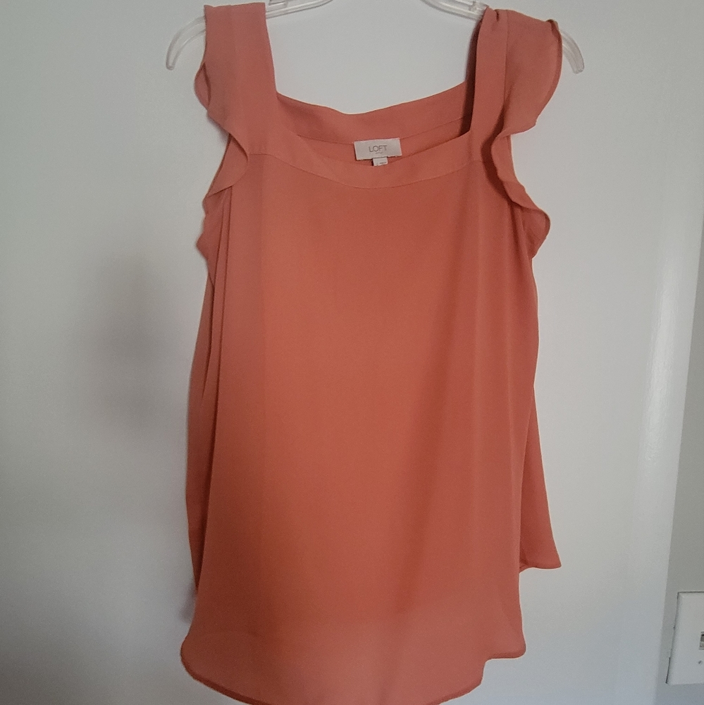 🎀Loft scalloped shell blouse🎀